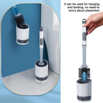 Silicone Toilet Brush with Refillable Handle Dispenser