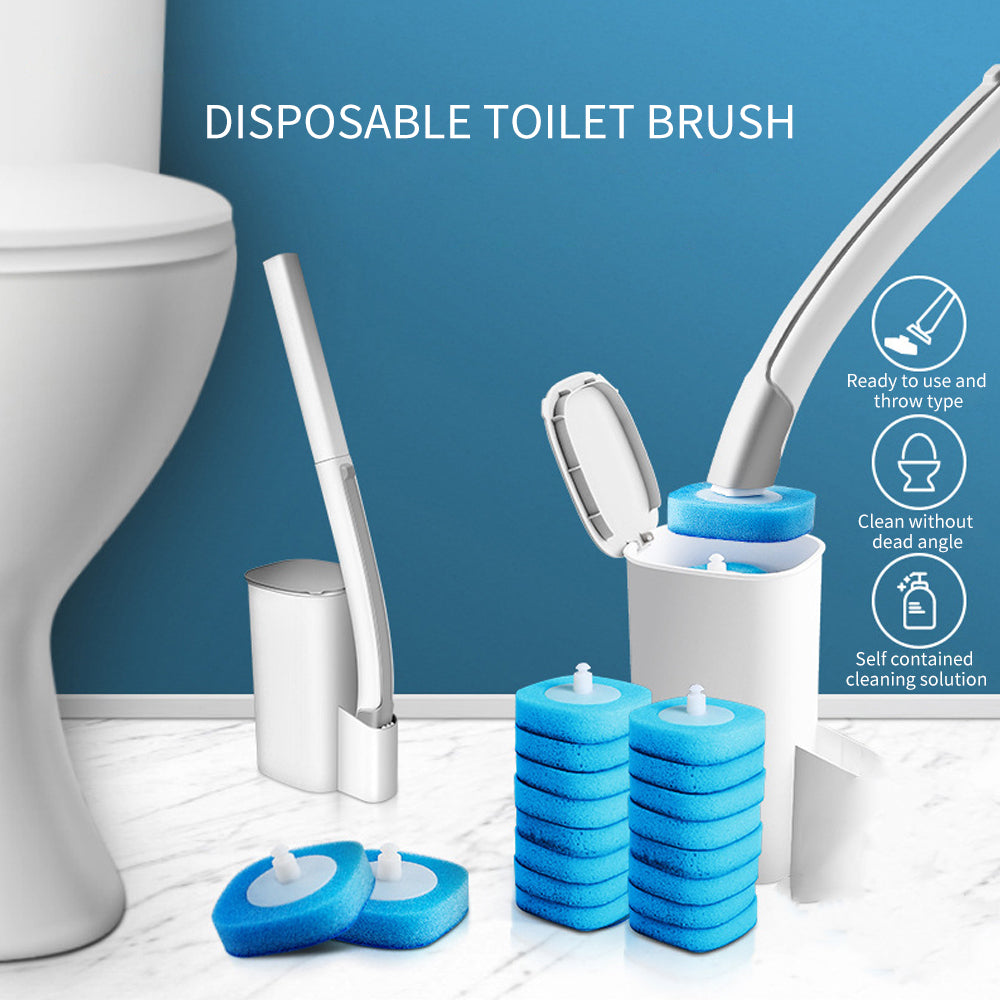 Disposable Toilet Brush with Cleaning Liquid