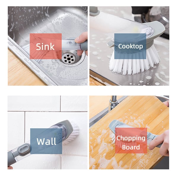 Kitchen Sink Scrubber Dish Washing Brush Tool