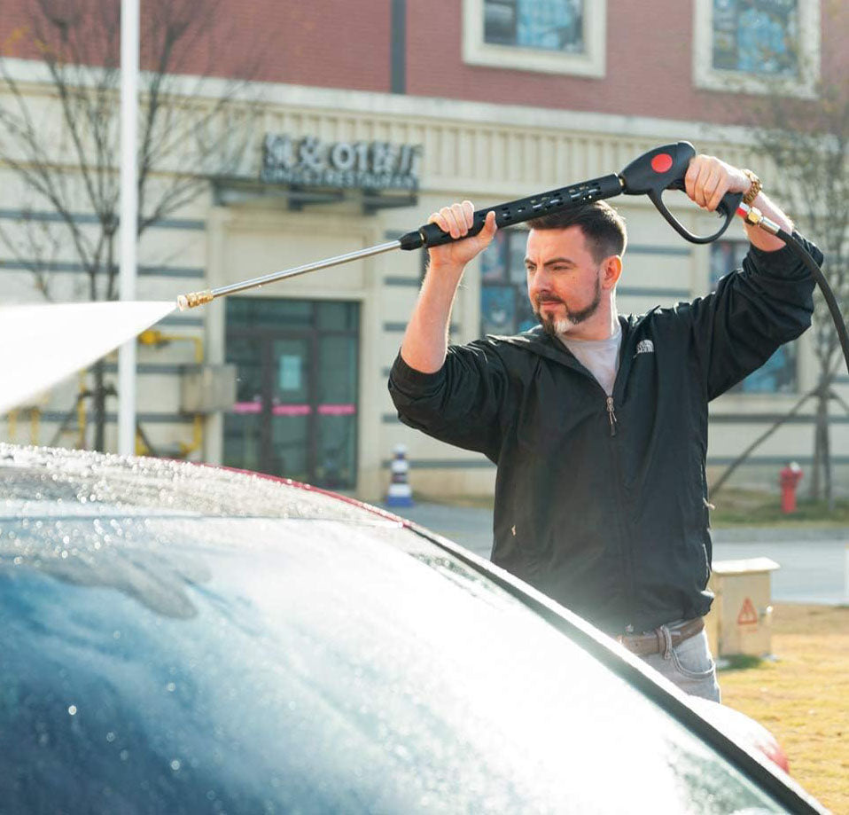 Car Pressure Washer with Extension Wand for Hot and Cold Water