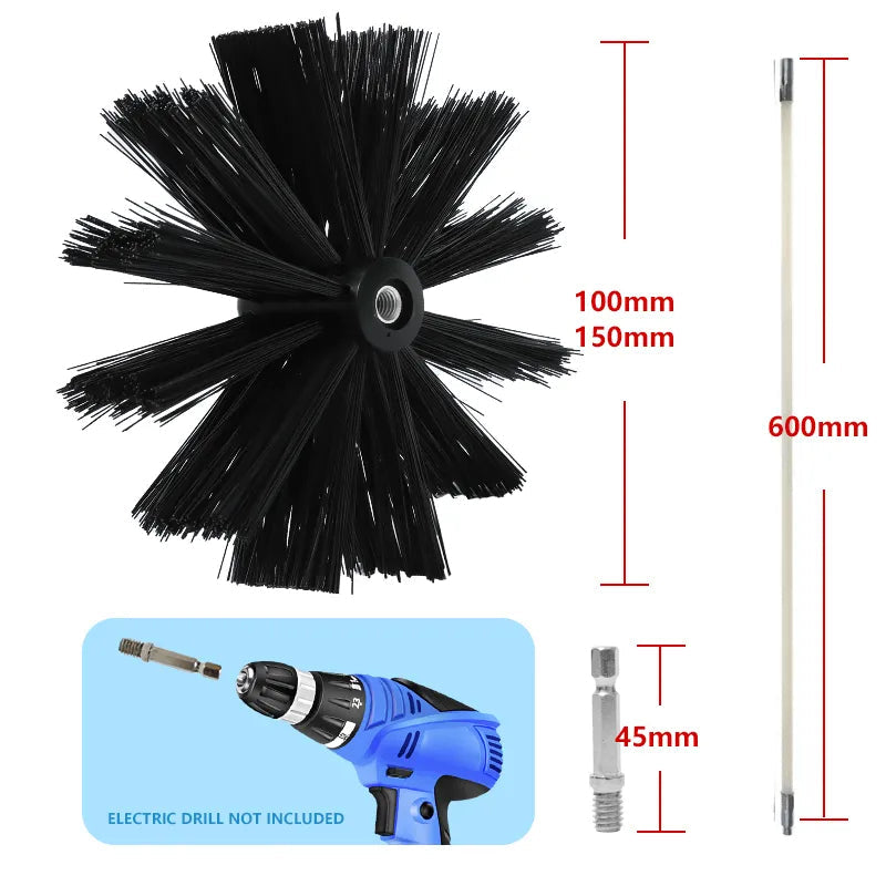 Long Rotary Chimney Brush